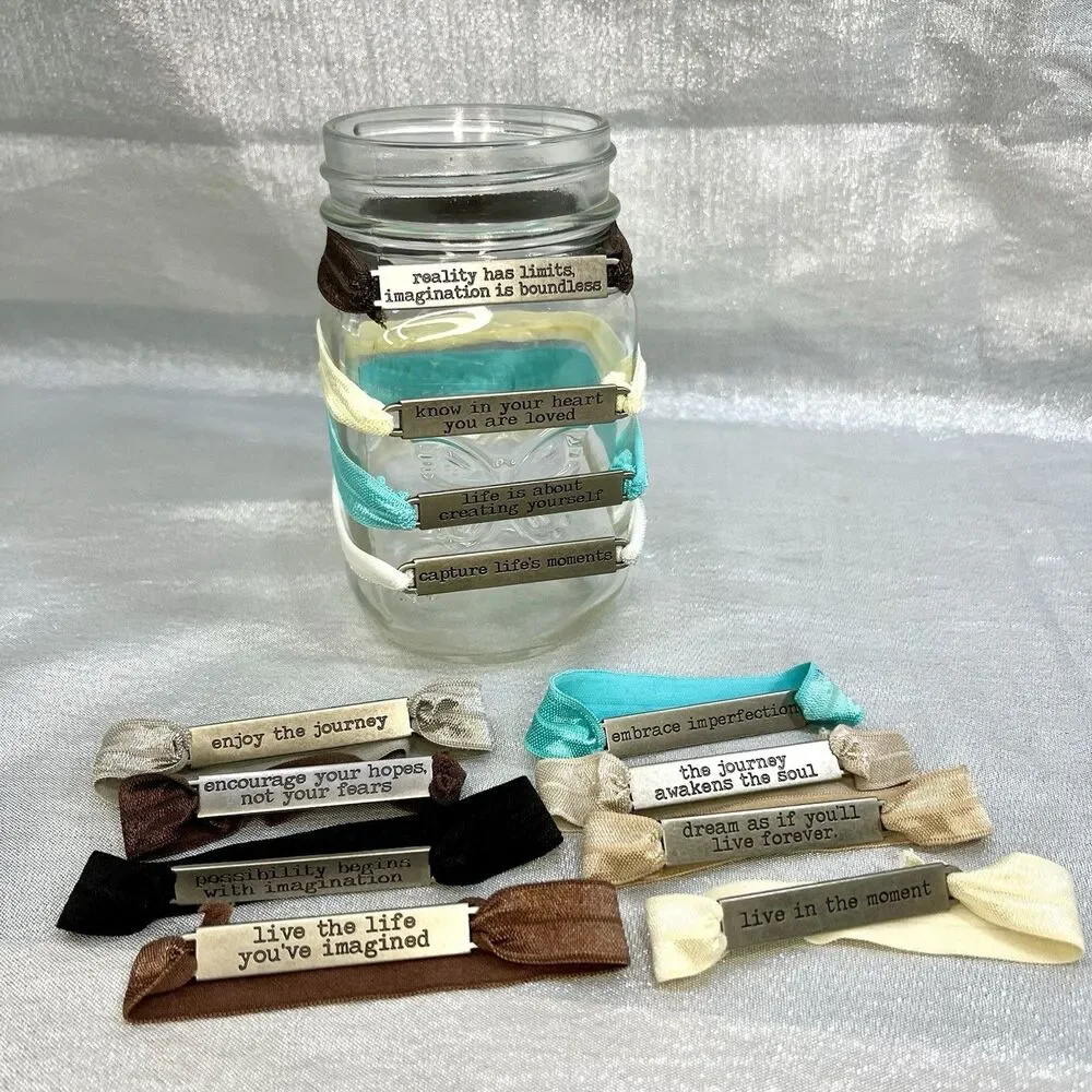 Mason Jar Glass Decor Identifiers Markers Party Supplies 12 count